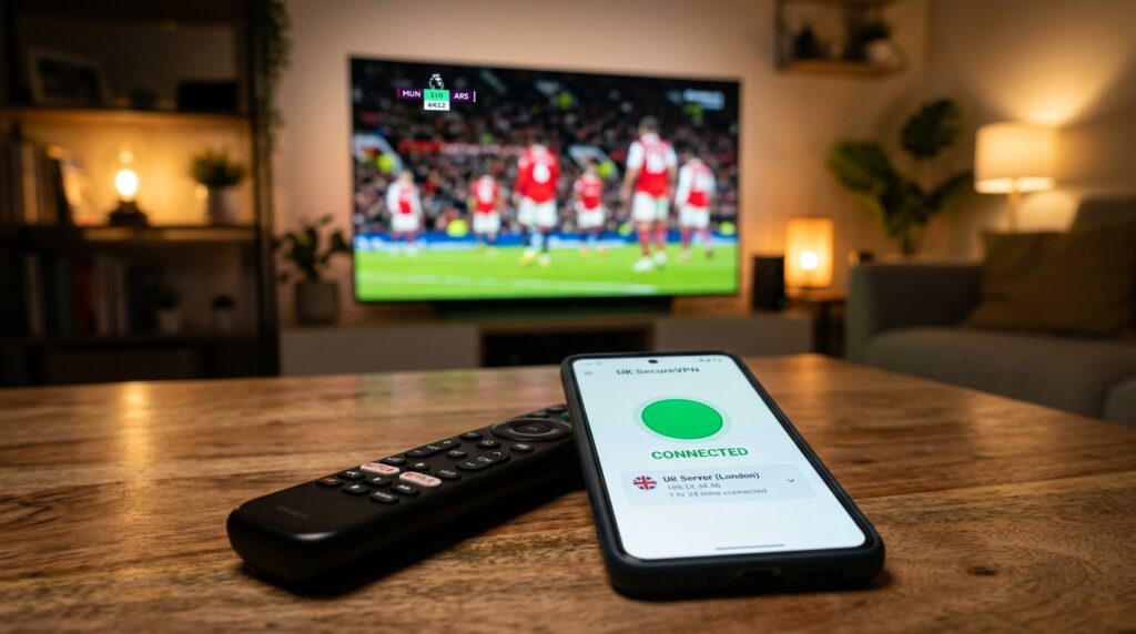 Using a secure VPN during an IPTV trial to prevent UK ISP throttling