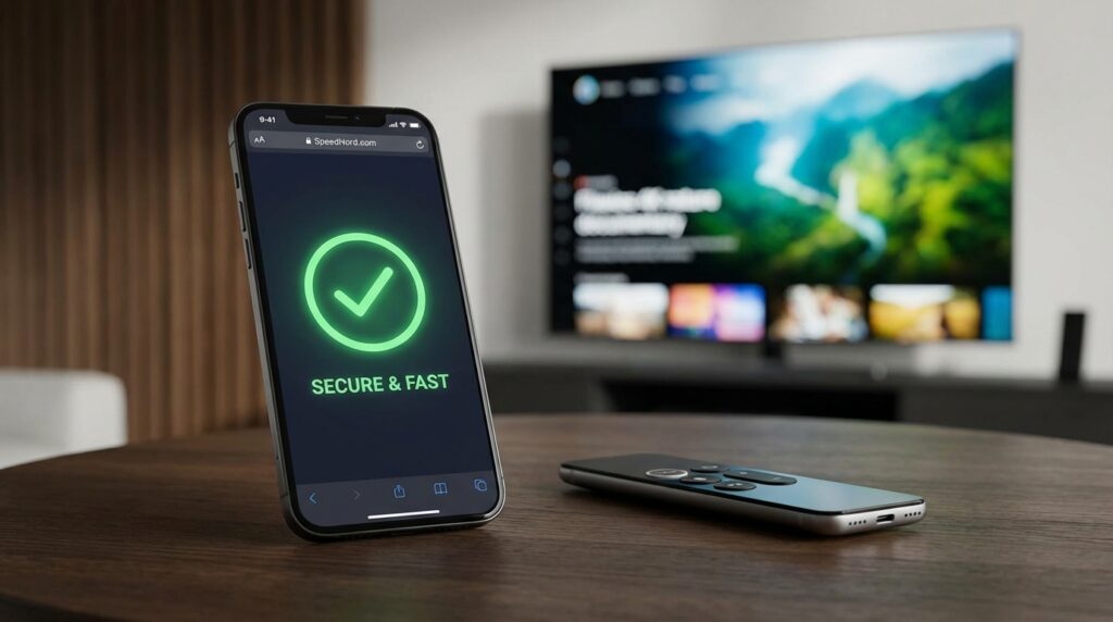 Verifying connection speed on SpeedNord for the best iptv app experience