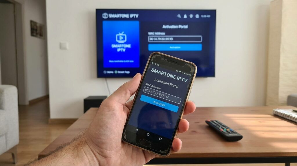 Activating SMARTONE IPTV license via official portal using MAC address