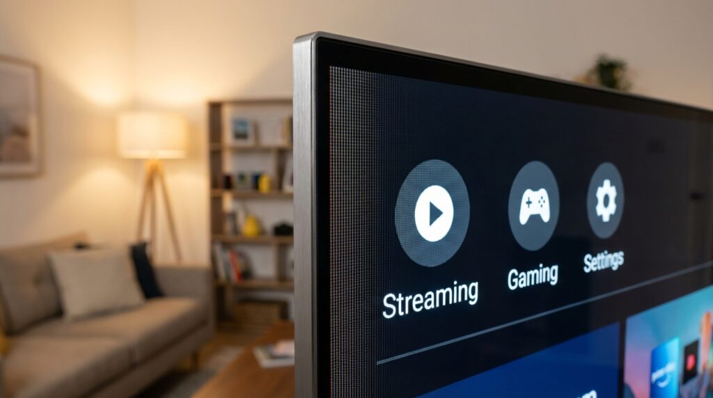 Smarton TV operating system interface and navigation menu guide