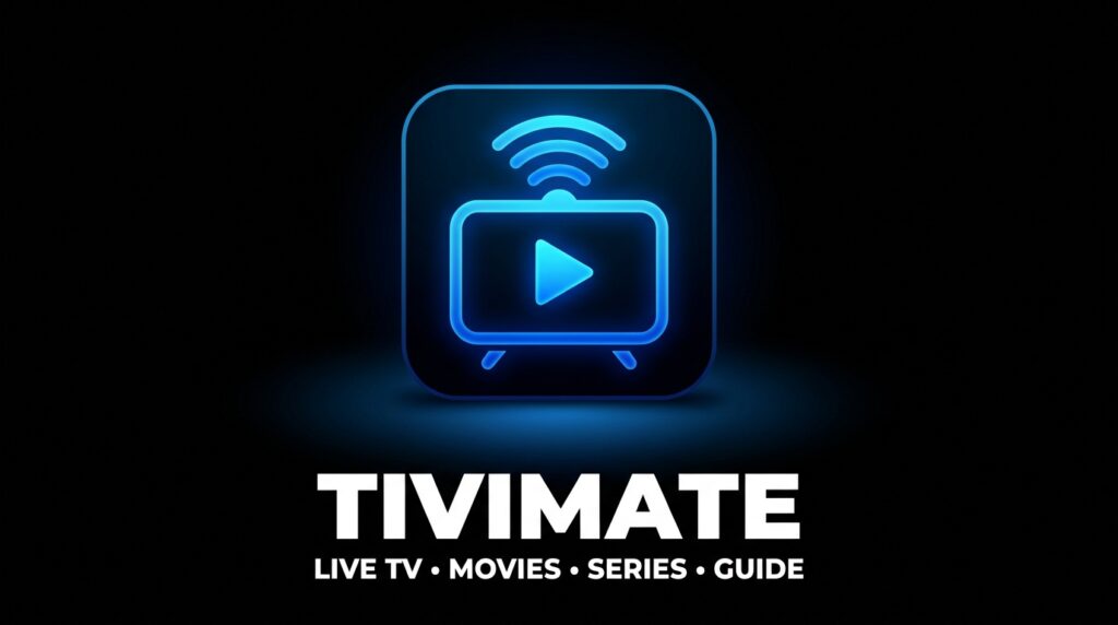 TiviMate IPTV Player interface showing live TV guide on smart TV