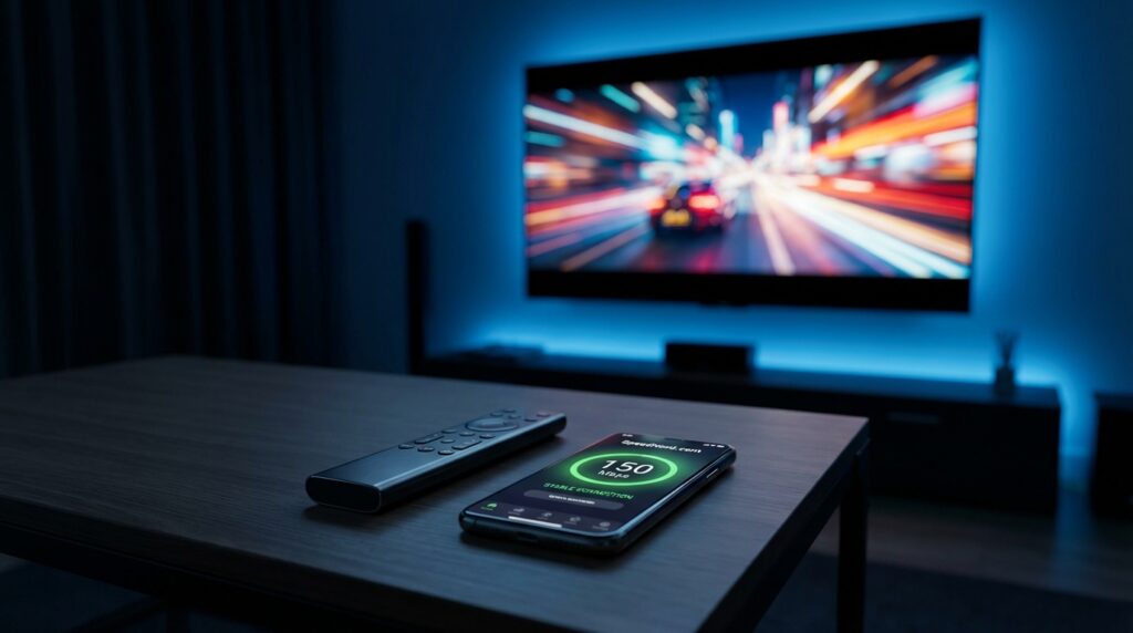 Verifying network stability on SpeedNord for a zero-buffering IPTV player experience