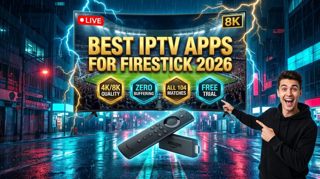 Best IPTV Apps for Firestick 2026 — streaming live football in 4K8K with zero buffering on Amazon Firestick