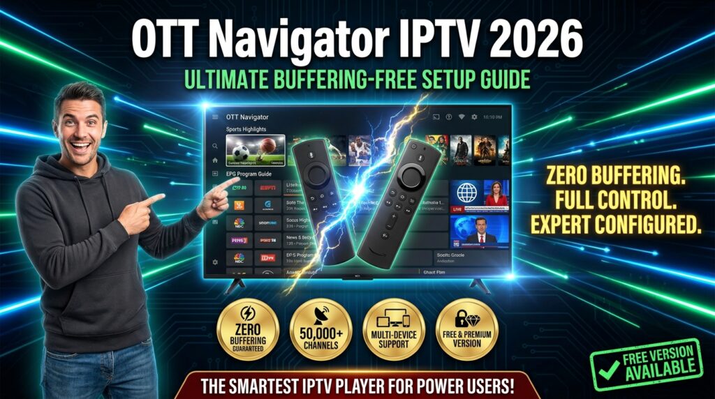 OTT Navigator IPTV ultimate 2026 setup guide for buffering-free streaming on all devices
