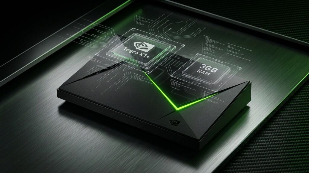 Technical hardware specifications of the Nvidia Shield TV Pro for high-performance IPTV.