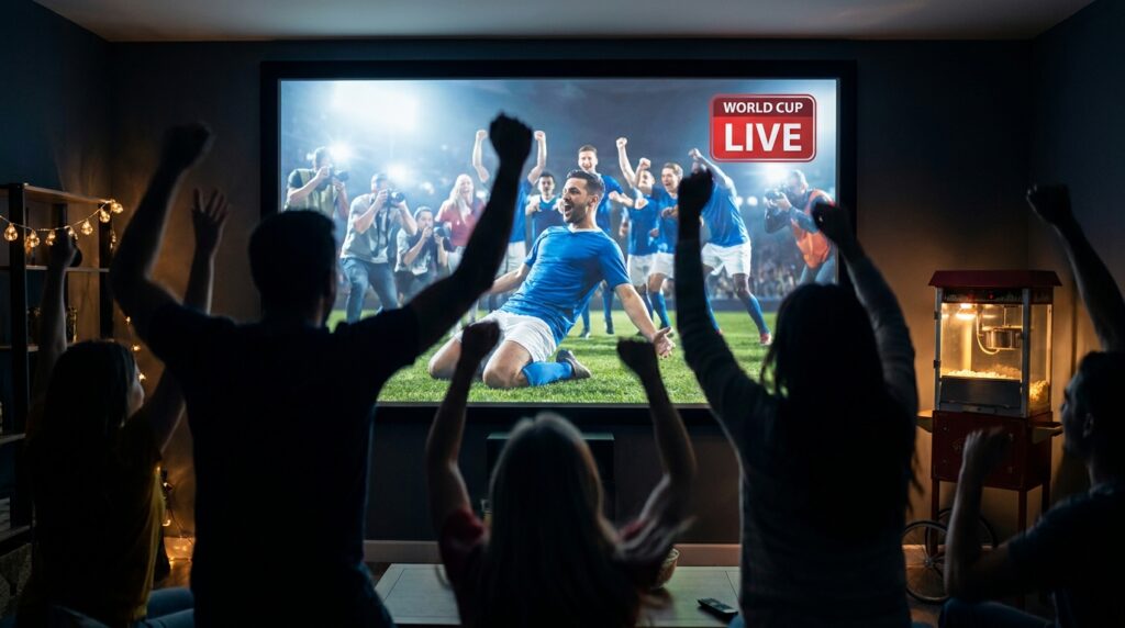 Watching live sports and the World Cup in 4K via Nvidia Shield IPTV.