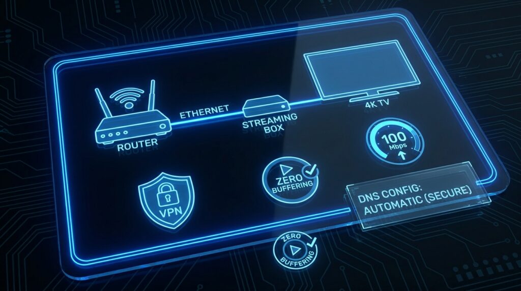 XCIPTV Player network optimization settings for IPTV without buffering 4K streaming